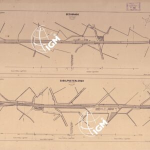 PIANTA DELLE VARIE STAZIONI FERROVIARIE - Secugnago-Casalpusterlengo
