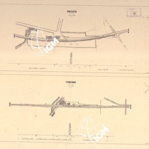 PIANTA DELLE VARIE STAZIONI FERROVIARIE - Trecate-Ponzana