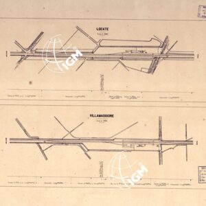 PIANTA DELLE VARIE STAZIONI FERROVIARIE - Locate-Villamaggiore