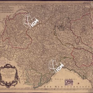 PARTIE OCCIDENTALE DE LA LOMBARDIE ET PAYS CIRCONVOISINS, OU SONT LES ETATS DE SAVOYE, PIEMONT, MILAN, GENES, PLAISANCE ECC.