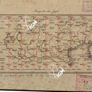 CARTA COROGRAFICA ITINERARIA E STATISTICA DEL REGNO LOMBARDO-VENETO... - Quadro di Unione