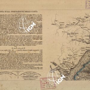 CARTA COROGRAFICA ITINERARIA E STATISTICA DEL REGNO LOMBARDO-VENETO... - A 3 - note formative
