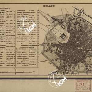 CARTA COROGRAFICA ITINERARIA E STATISTICA DEL REGNO LOMBARDO-VENETO... -A 7 Milano