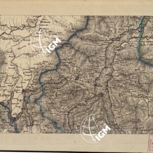 CARTA COROGRAFICA ITINERARIA E STATISTICA DEL REGNO LOMBARDO-VENETO... - B 3