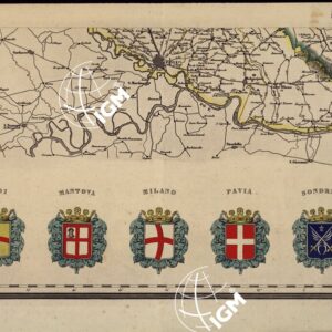 CARTA COROGRAFICA ITINERARIA E STATISTICA DEL REGNO LOMBARDO-VENETO... - B 6