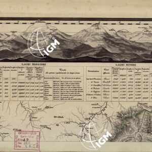 CARTA COROGRAFICA ITINERARIA E STATISTICA DEL REGNO LOMBARDO-VENETO... - C 1 Veduta prospettica