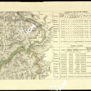 CARTA COROGRAFICA ITINERARIA E STATISTICA DEL REGNO LOMBARDO-VENETO... - D 2