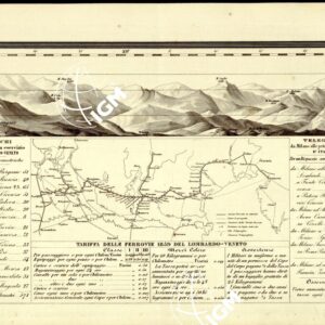 CARTA COROGRAFICA ITINERARIA E STATISTICA DEL REGNO LOMBARDO-VENETO... - E 1- Vedute prospettiche