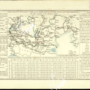 CARTA COROGRAFICA ITINERARIA E STATISTICA DEL REGNO LOMBARDO-VENETO... - E 2