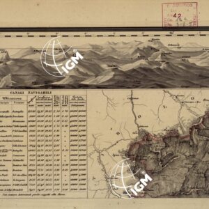 CARTA COROGRAFICA ITINERARIA E STATISTICA DEL REGNO LOMBARDO-VENETO... - F 1 Prospetto Altimetrico