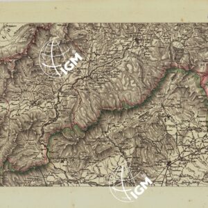 CARTA COROGRAFICA ITINERARIA E STATISTICA DEL REGNO LOMBARDO-VENETO... - F 3