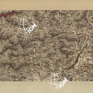 CARTA COROGRAFICA ITINERARIA E STATISTICA DEL REGNO LOMBARDO-VENETO ECC. Inv.42-Pos.3-B-5 Tavola n.51 G 2