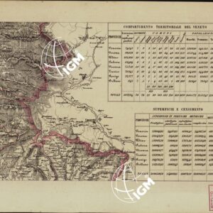 CARTA COROGRAFICA ITINERARIA E STATISTICA DEL REGNO LOMBARDO-VENETO... - H 2