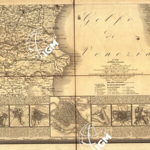 CARTA GEOGRAFICA E POSTALE DEL REGNO LOMBARDO VENETO COMPILATA SULLE MIGLIORI CARTE GENERALI E PROVINCIALI ESISTENTI, DISEGNATA DA C. PINCHETTI SOTTO LA DIREZIONE DELL'INGEGNERE GEOGRAFO G. BRENNA E INCISA DA GIUS. PEZZE. - Foglio 4