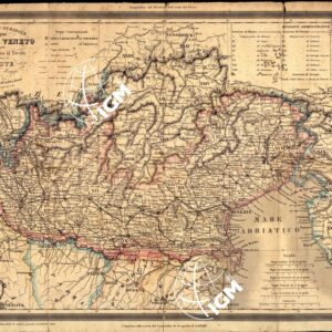 CARTA FISICA E STRADALE DEL REGNO LOMBARDO-VENETO