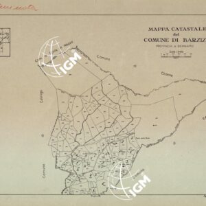 MAPPE CATASTALI D'ITALIA - PROVINCIA DI BERGAMO - Foglio A - COMUNE DI BARZIZZA