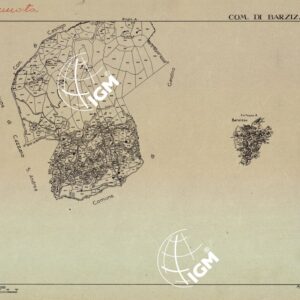 MAPPE CATASTALI D'ITALIA - PROVINCIA DI BERGAMO - Foglio B - COMUNE DI BARZIZZA
