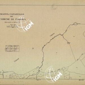 MAPPE CATASTALI D'ITALIA - PROVINCIA DI BERGAMO- Foglio A - COMUNE DI CARONA