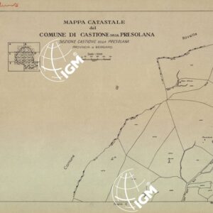 MAPPE CATASTALI D'ITALIA - PROVINCIA DI BERGAMO - Foglio A- COMUNE DI CASTIONE DELLA PRESOLANA-SEZ.CASTIONE DELLA PRESOLANA