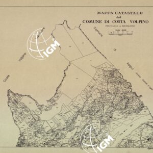 MAPPE CATASTALI D'ITALIA - PROVINCIA DI BERGAMO - Foglio A- COMUNE DI COSTA VOLPINO INFERIORE