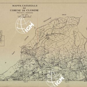 MAPPE CATASTALI D'ITALIA - PROVINCIA DI BERGAMO - Foglio A- COMUNE DI CLUSONE