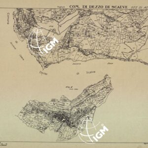 MAPPE CATASTALI D'ITALIA - PROVINCIA DI BERGAMO - Foglio B- COMUNE DI DEZZO DI SCALVE Sezione di AZZONE