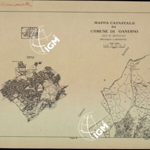 MAPPE CATASTALI D'ITALIA - PROVINCIA DI BERGAMO - Foglio A- COMUNE DI GANDINO Sezione di GANDINO