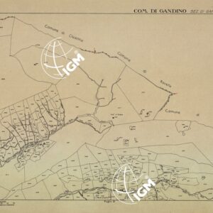 MAPPE CATASTALI D'ITALIA - PROVINCIA DI BERGAMO - Foglio B- COMUNE DI GANDINO Sezione di GANDINO