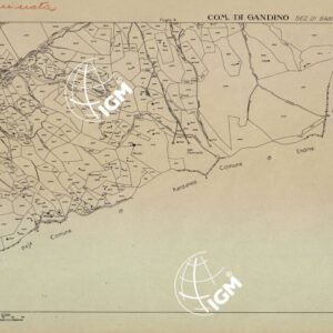 MAPPE CATASTALI D'ITALIA - PROVINCIA DI BERGAMO - Foglio D- COMUNE DI GANDINO Sezione di GANDINO