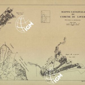 MAPPE CATASTALI D'ITALIA - PROVINCIA DI BERGAMO - Foglio A- COMUNE DI LOVERE