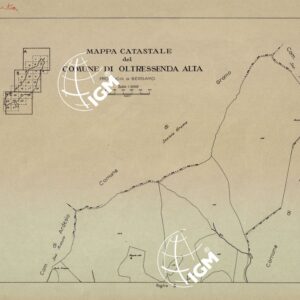 MAPPE CATASTALI D'ITALIA - PROVINCIA DI BERGAMO - Foglio A - COMUNE DI OLTRESSENDA ALTA