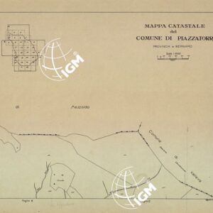 MAPPE CATASTALI D'ITALIA - PROVINCIA DI BERGAMO - Foglio A- COMUNE DI PIAZZATORRE