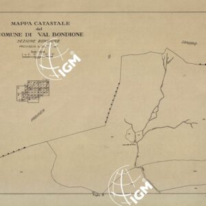 MAPPE CATASTALI D'ITALIA - PROVINCIA DI BERGAMO - Foglio A - COMUNE DI VAL BONDIONE Sez. BONDIONE
