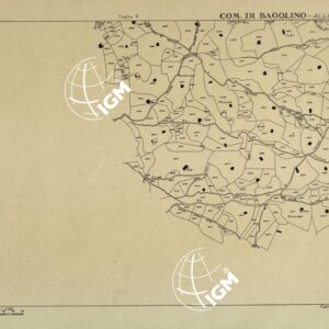 MAPPE CATASTALI D'ITALIA - PROVINCIA DI BRESCIA - Foglio U - COMUNE DI BAGOLINO