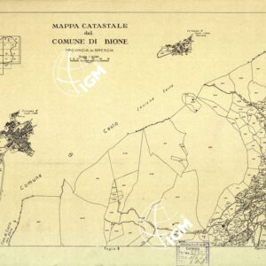 MAPPE CATASTALI D'ITALIA - PROVINCIA DI BRESCIA - Foglio A - COMUNE DI BIONE