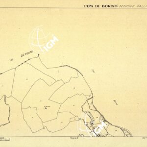 MAPPE CATASTALI D'ITALIA - PROVINCIA DI BRESCIA - Foglio B - COMUNE DI BORNO Sez. PALLINE