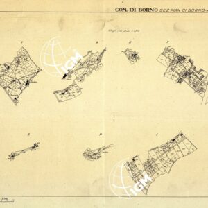 MAPPE CATASTALI D'ITALIA - PROVINCIA DI BRESCIA - Foglio E - COMUNE DI BORNO Sez. PIAN DI BORNO