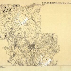 MAPPE CATASTALI D'ITALIA - PROVINCIA DI BRESCIA - Foglio O - COMUNE DI BRENO Sez. BRENO