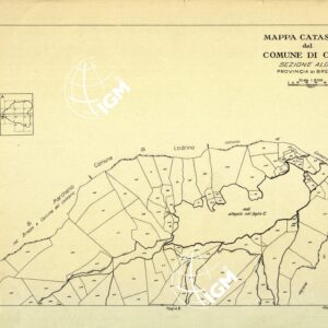 MAPPE CATASTALI D'ITALIA - PROVINCIA DI BRESCIA - Foglio A - COMUNE DI CASTO Sez. ALONE