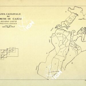 MAPPE CATASTALI D'ITALIA - PROVINCIA DI BRESCIA - Foglio A - COMUNE DI CASTO Sez. CASTO