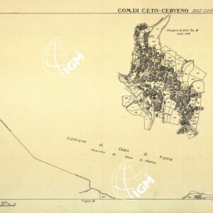 MAPPE CATASTALI D'ITALIA - PROVINCIA DI BRESCIA - Foglio C - COMUNE DI CETO CERVENO Sez. CERVENO