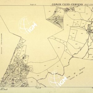 MAPPE CATASTALI D'ITALIA - PROVINCIA DI BRESCIA - Foglio D - COMUNE DI CETO CERVENO Sez. CERVENO