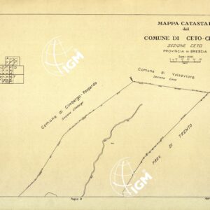 MAPPE CATASTALI D'ITALIA - PROVINCIA DI BRESCIA - Foglio A - COMUNE DI CETO CERVENO Sez. CETO