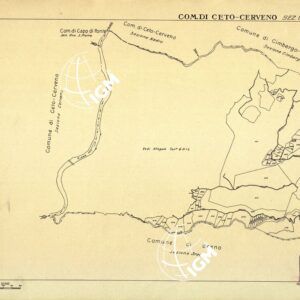 MAPPE CATASTALI D'ITALIA - PROVINCIA DI BRESCIA - Foglio B - COMUNE DI CETO CERVENO Sez. CETO