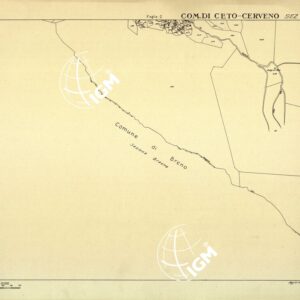 MAPPE CATASTALI D'ITALIA - PROVINCIA DI BRESCIA - Foglio E - COMUNE DI CETO CERVENO Sez. CETO