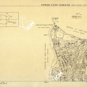 MAPPE CATASTALI D'ITALIA - PROVINCIA DI BRESCIA - Foglio G - COMUNE DI CETO CERVENO Sez. CETO