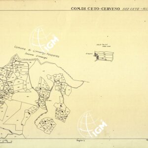 MAPPE CATASTALI D'ITALIA - PROVINCIA DI BRESCIA - Foglio H - COMUNE DI CETO CERVENO Sez. CETO