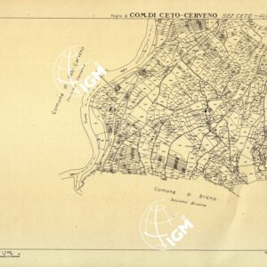 MAPPE CATASTALI D'ITALIA - PROVINCIA DI BRESCIA - Foglio I - COMUNE DI CETO CERVENO Sez. CETO
