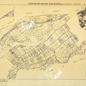 MAPPE CATASTALI D'ITALIA - PROVINCIA DI BRESCIA - Foglio B - COMUNE DI CIVIDATE MALEGNO Sez. CIVIDATE CAMUNO