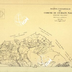 MAPPE CATASTALI D'ITALIA - PROVINCIA DI BRESCIA - Foglio A - COMUNE DI CIVIDATE MALEGNO Sez. MALEGNO